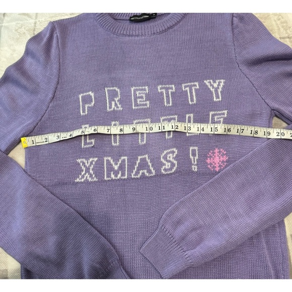 PRETTYLITTLETHING LILAC XMAS CHRISTMAS SWEATER size:M - Picture 8 of 12